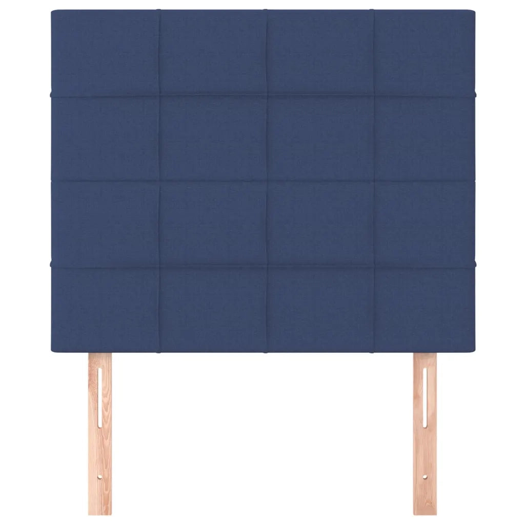 Testiera | Testata Blu 100x5x118/128 cm Tessuto