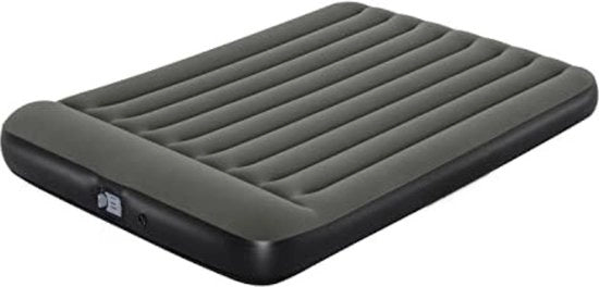 Airbed con Pomp Integrata - Airbed Autoinflante - Materasso Autoinflante - Airbed 2 Persone con Pomp a Batteria Integrata Dimensioni 203 x 152 x 30 cm - Grigio