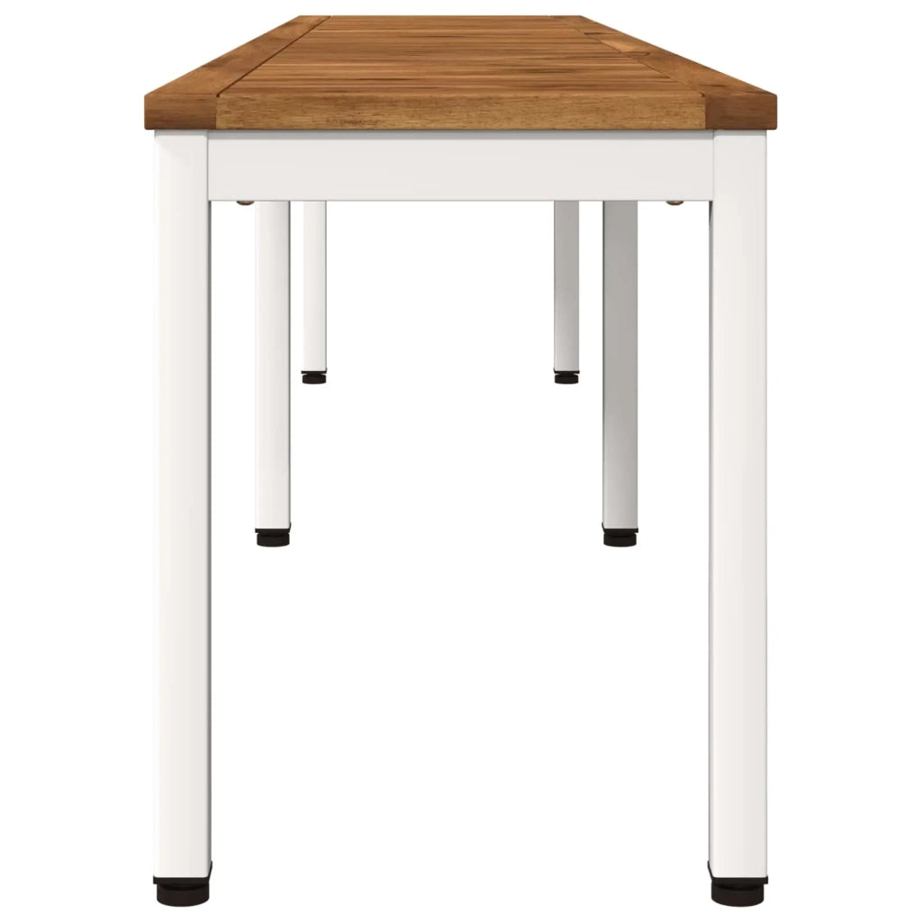 Panchina da giardino 201 x 35 x 45 cm Legno di Acacia Massello 901302