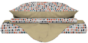 Copripiumino 1 Piazza e Mezzo Double Face con Federe Stampato Sketch