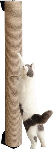 Albero per Gatti da Parete 81cm Alto con Posti per Arrampicarsi e Tavola per Gatti Indoor (Corda di Juta, Aggiornato 81cm Alto)