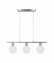 Lampadario Candellux ODEN 3xG9 cromato vetro bianco