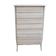 Cassettiera 7 cassetti in legno grezza l.85 p.47 h.139 (3031) - Mobili 2G