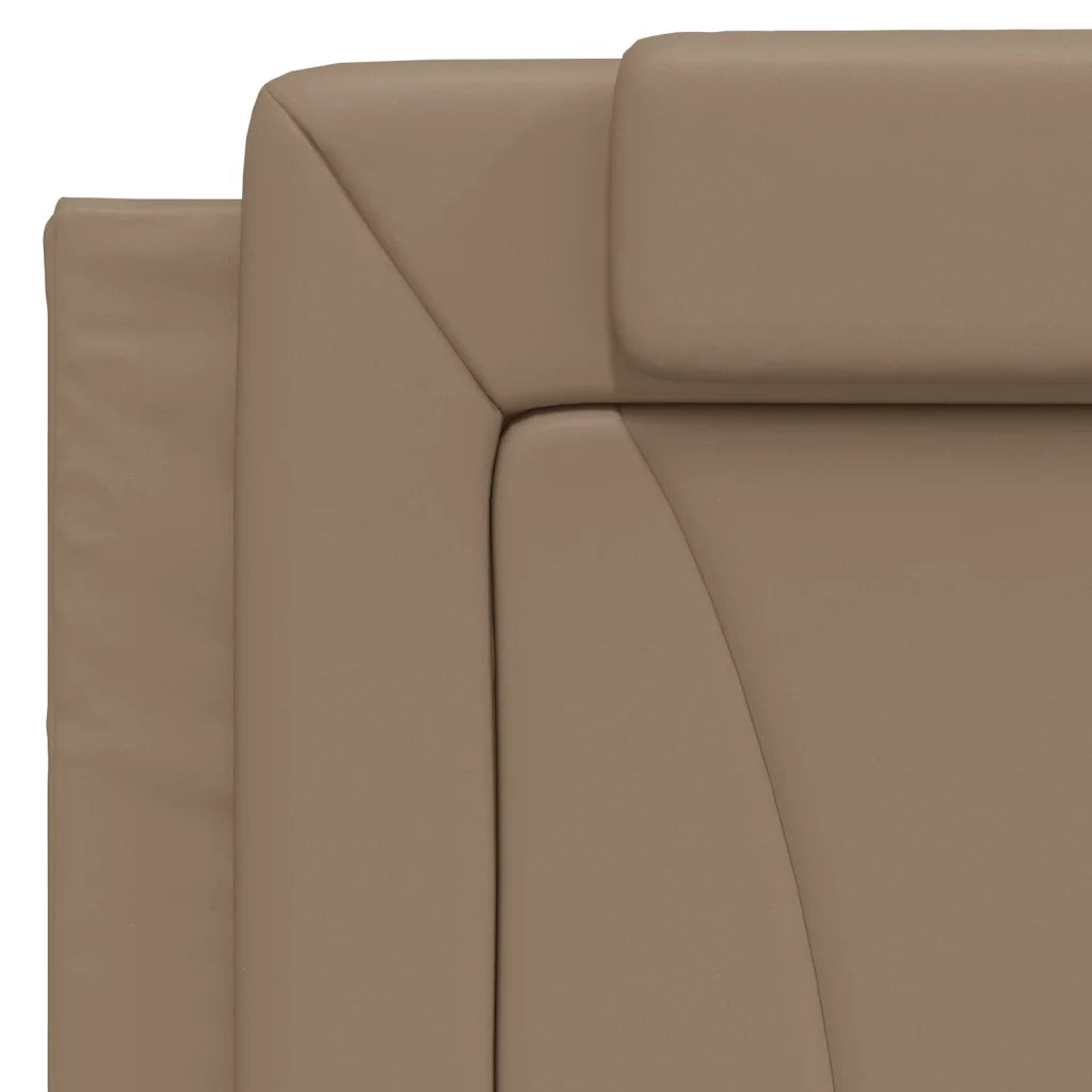 Letto Viana con Materasso Cappuccino 100x200cm Similpelle 3208779