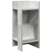 Tavolino Laterale | Tavolo laterale con Ripiano Grigio Cemento 25,5x27x60 cm