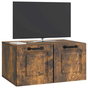 Mobile TV da Muro | Armadietto TV | Mobile Porta TV Rovere Fumo 59,5 x 41 x 30 cm