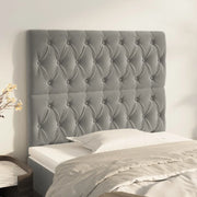 Testiera Grigio Chiaro 90x7x118/128 cm Velluto 3116704