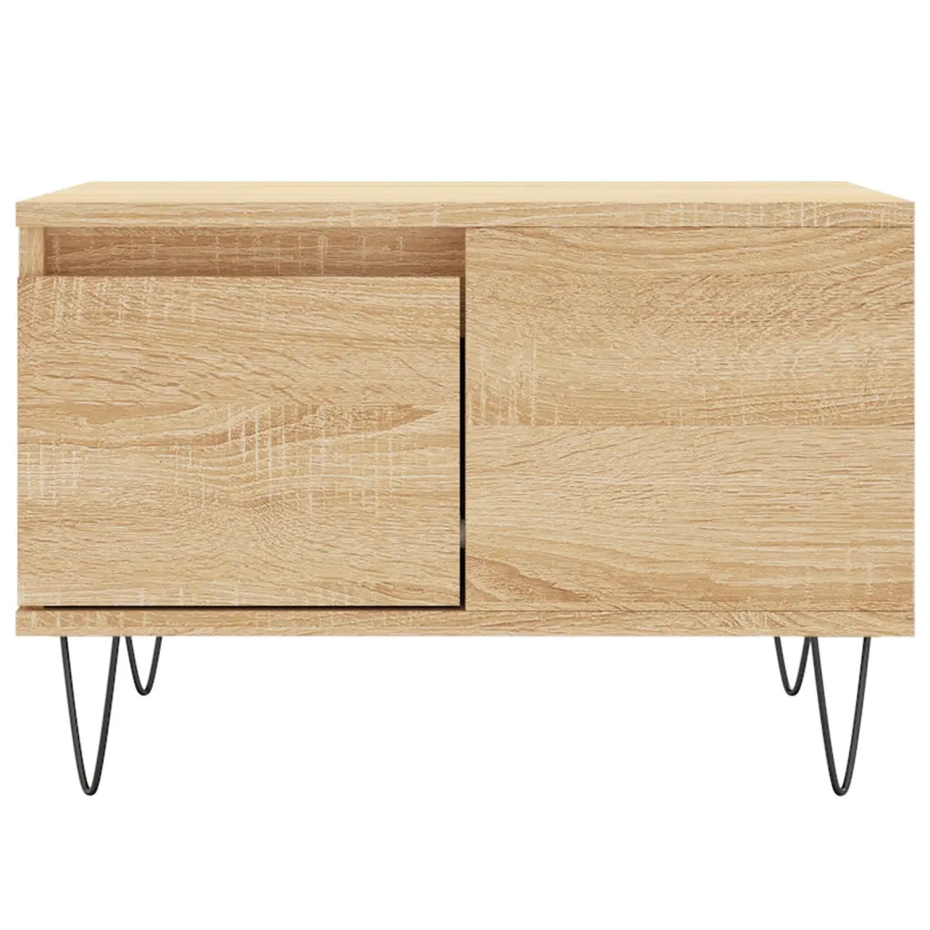 Tavolino Salotto-Tavolino da soggiorno-Tavolo Rovere Sonoma 55x55x36,5 cm Legno Multistrato 599206