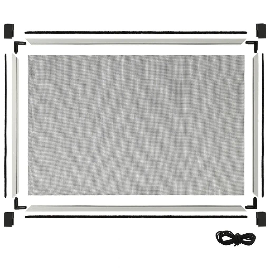 Zanzariera Allungabile per Finestre Bianca (100-193)x75 cm 149041