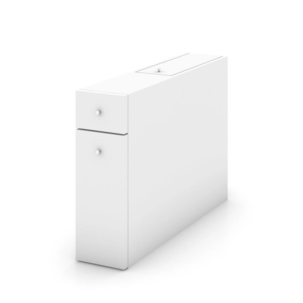 Mobile da bagno in legno "Smart" - 20 x 60 x 55 cm - Bianco