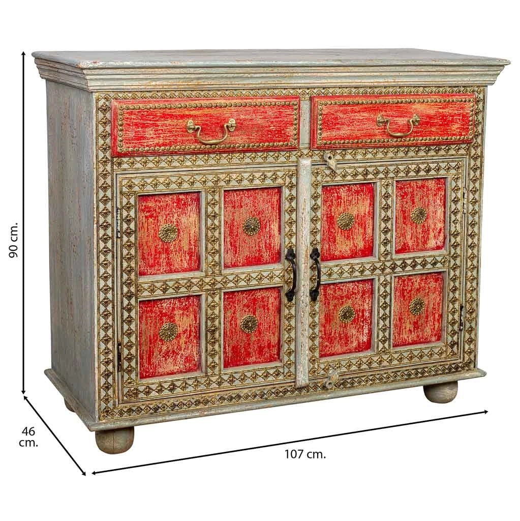 Credenza in legno multicolore 107x46x90h cm