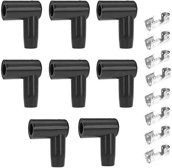 Set di Guanti in Gomma per Cavi - 16 Pezzi - Dispensatore a Viti - Adatto per Cavi da 6-10 mm.
