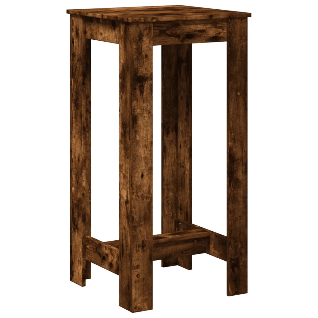 vidaXL Tavolo da Bar Rovere Fumo 51x50x103,5 cm in Legno Multistrato