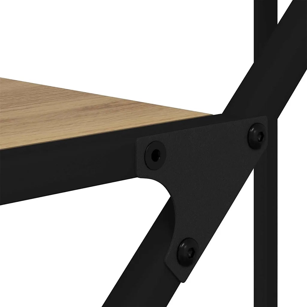 Libreria-Scaffale per Libri-Mobile di Stoccaggio Rovere artigianale 91 x 36 x 176 cm Legno multistrato