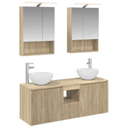 Set di Armadi da Bagno 5 pcs Rovere Sonoma 50 x 14,5 x 70 cm 3406361
