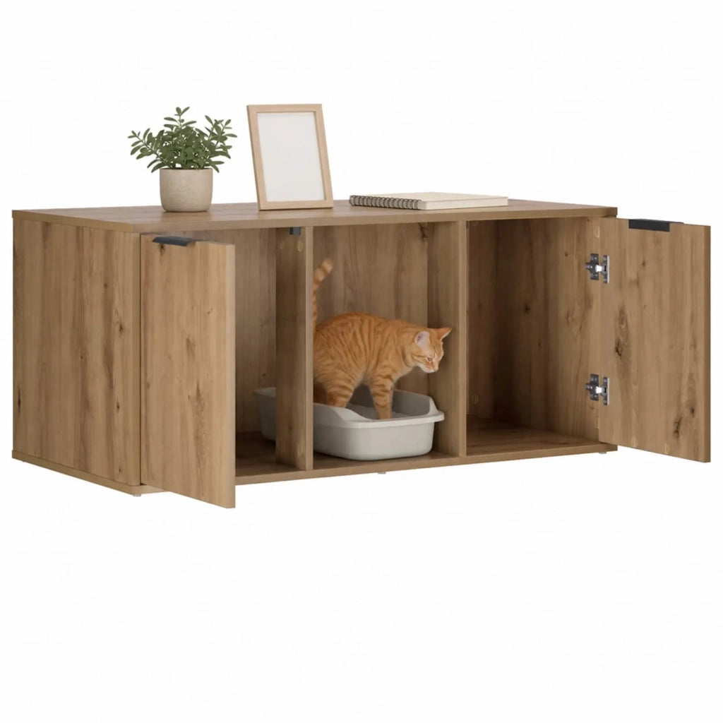 Mobile per gatti Rovere Artigianale 100 x 49 x 45 cm 8014766