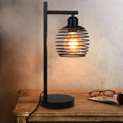 ZMH Lampada da tavolo vintage industriale metallo E27 senza lampadine