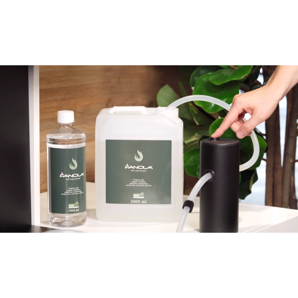 Planika - Bruciatore a Bioetanolo Senso Basket BEV Senza Canna Fumaria, Controllo Remoto, Fiamma Reale, Acciaio