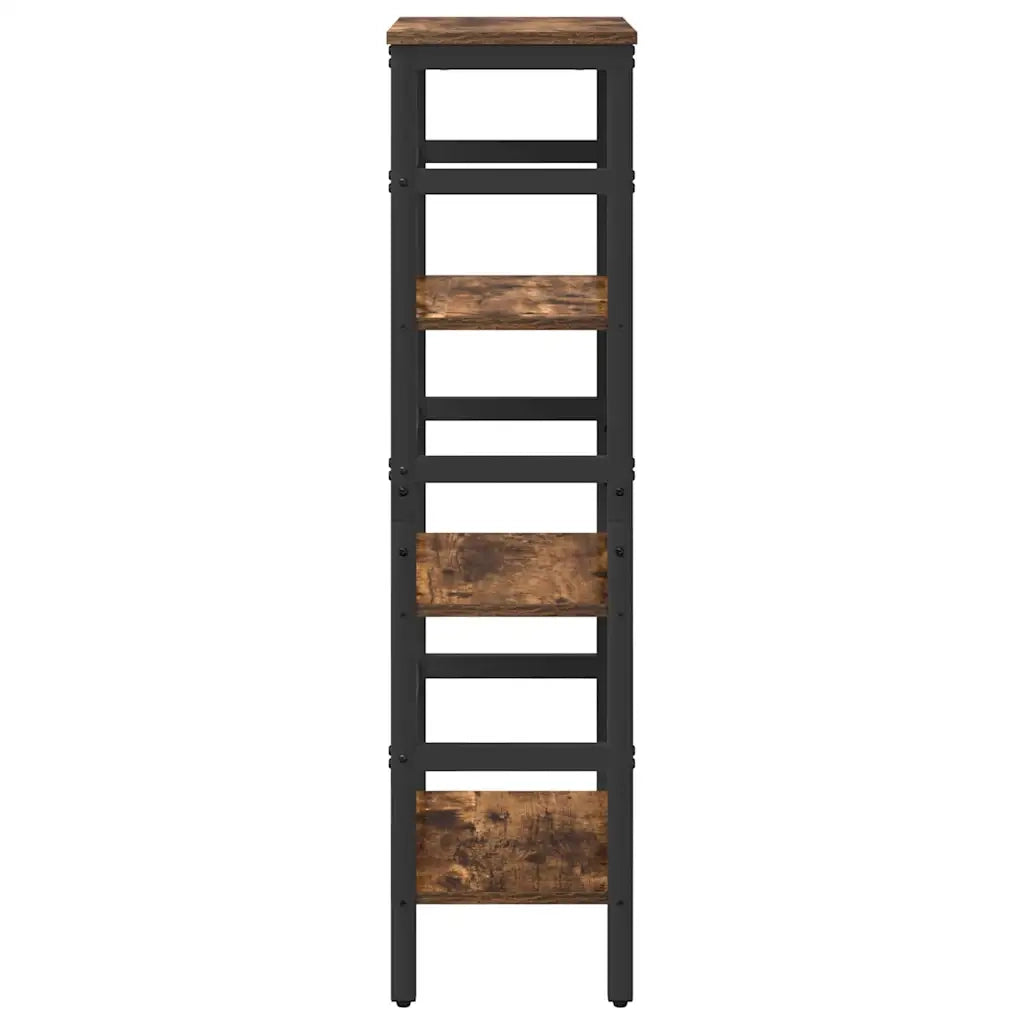 Libreria-Scaffale per Libri-Mobile di Stoccaggio Rovere fum¨¦ 40 x 29,5 x 115 cm Legno multistrato
