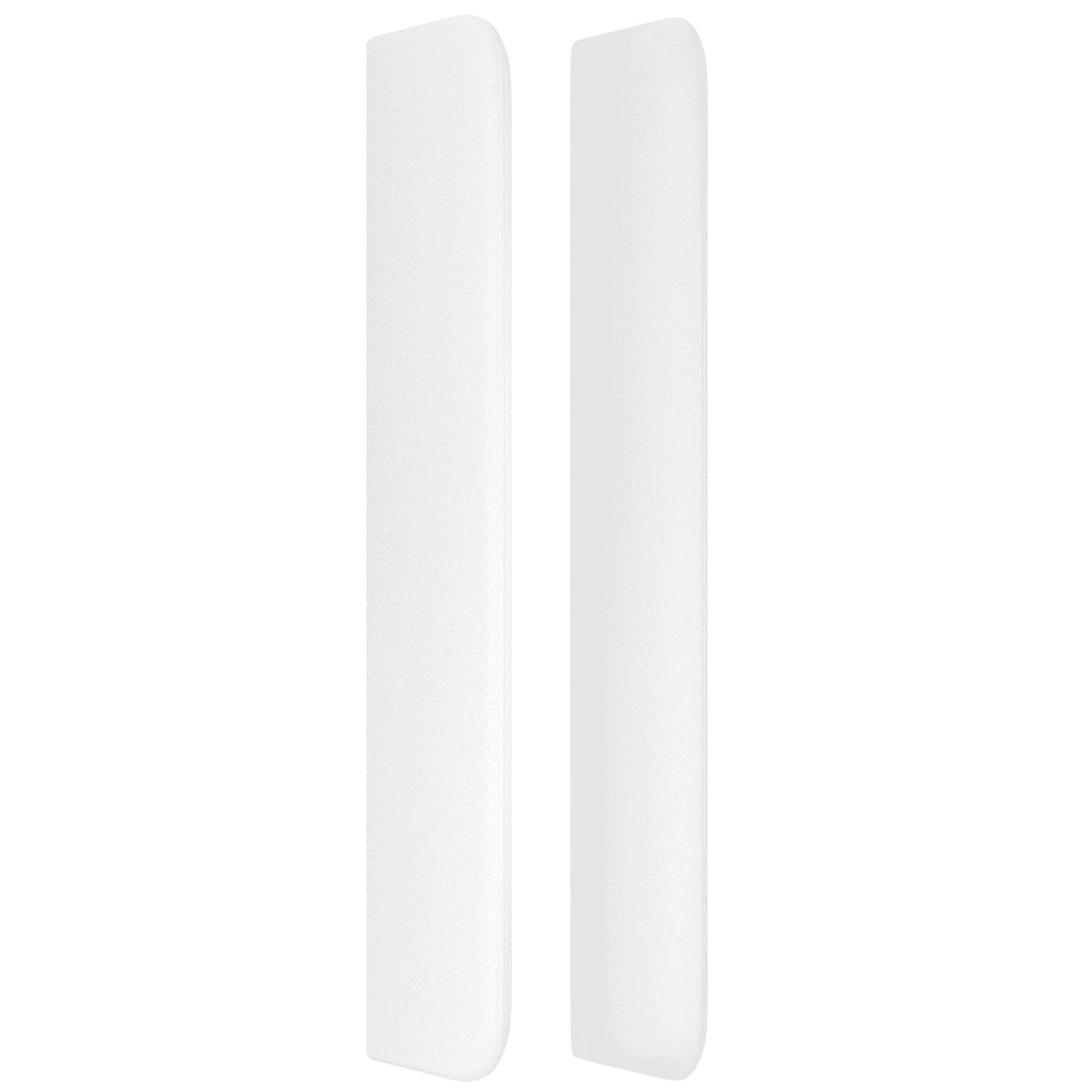 Testiera ad Orecchio Bianco 203x16x118/128 cm in Similpelle cod mxl 43487
