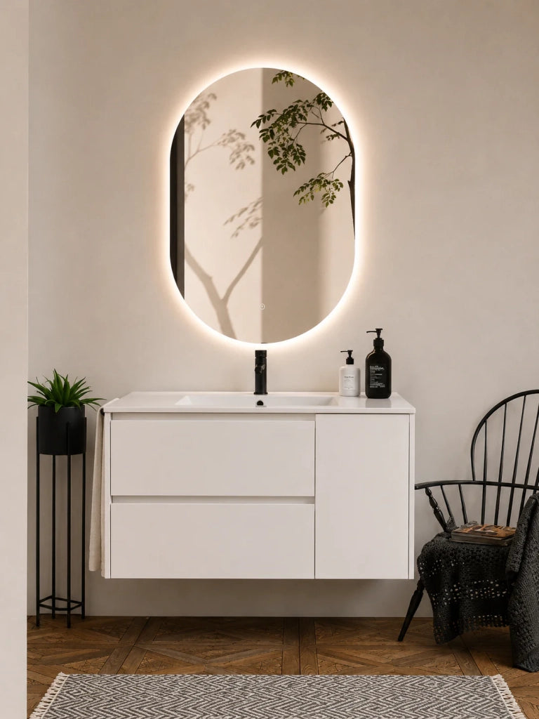 Mobile bagno con lavabo ORIGENBATH ITACA senza specchio 120x45 cm 1 vasca bianco