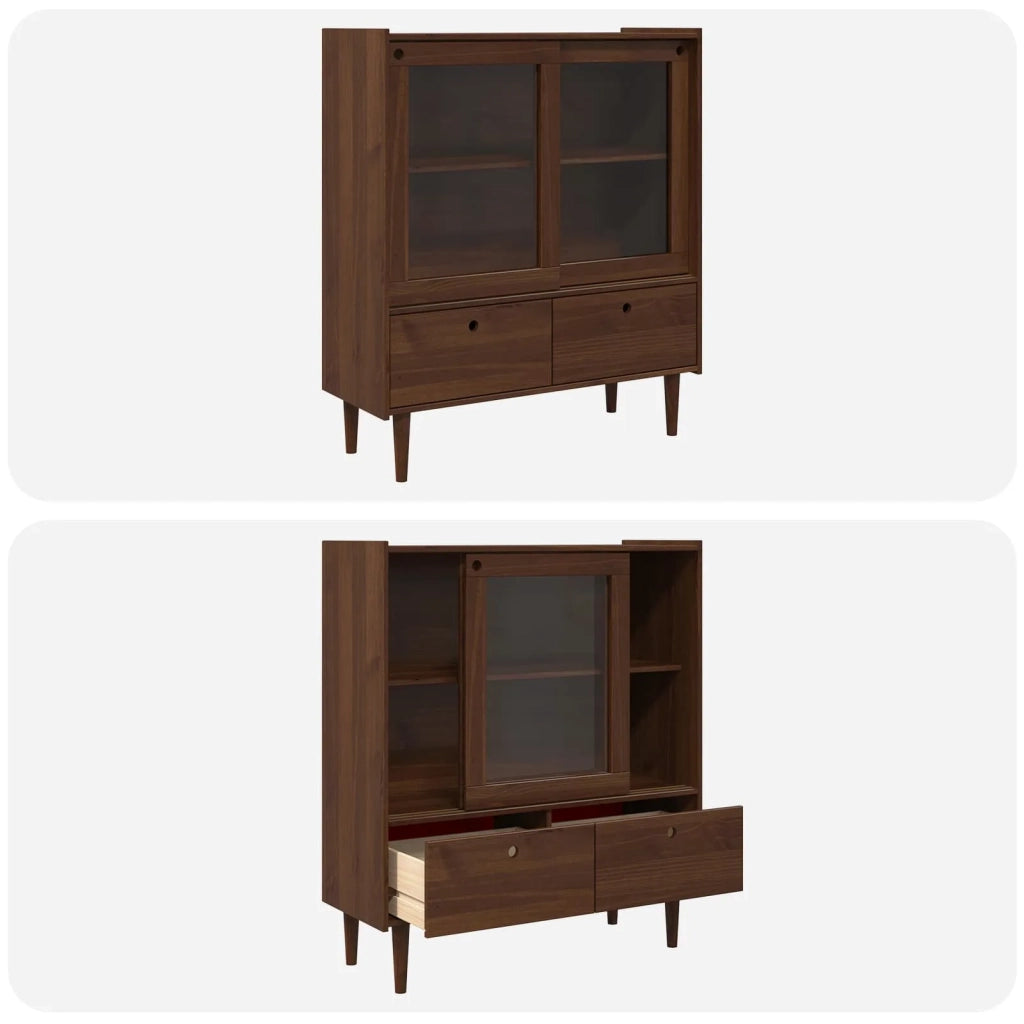 Credenza BILBAO Caramello scuro 104 x 40 x 120 cm 42041330