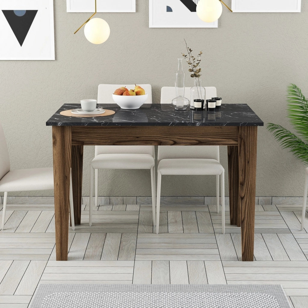 Zane, Tavolo Fisso 6 Posti, 110x72x75h cm Marrone Noce