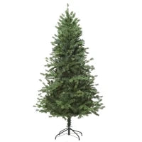 Albero di Natale Artificiale Gigante 180cm Realistico, Decorazione di Natale con 696 Rami, Base Pieghevole e Rimovibile