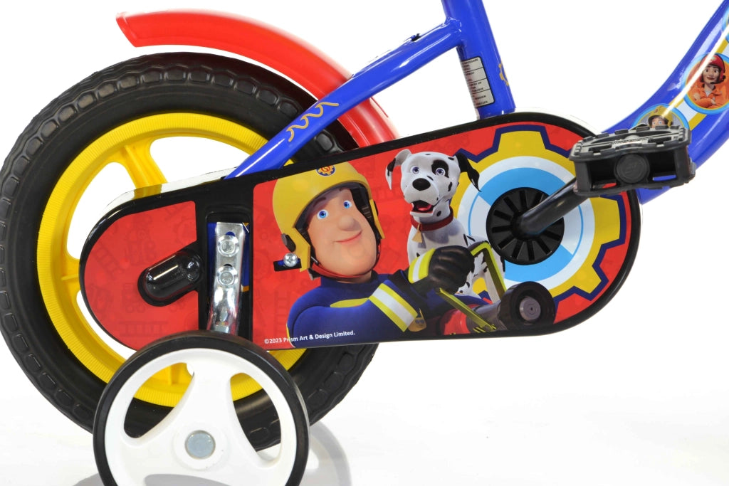 SAM IL POMPIERE 10", bicicletta per bambini, bici bambino, adatta a bambini tra i 2 e i 4 anni, per altezza tra 78 e 90