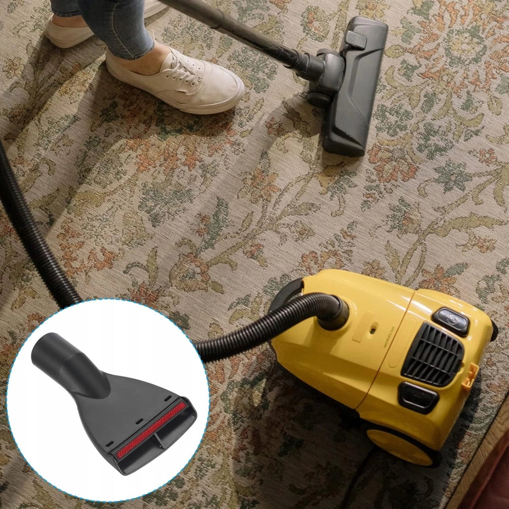 Spazzola Universale per Aspirapolvere 35mm – Compatibile con Kärcher, Bosch, Siemens | Velour, Larghezza 10cm, Nero