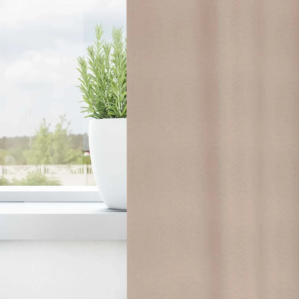 Tende Blackout con Anelli 2 pcs Talpa 140 x 140 cm Poliestere 4107438