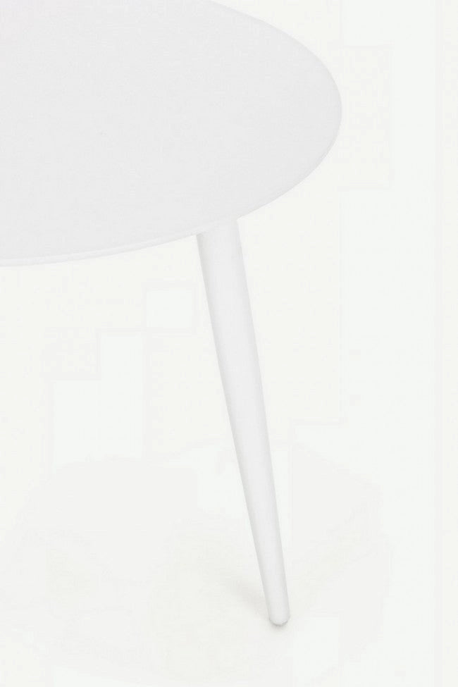 Tavolino Ø50x48h cm Ridley Bianco