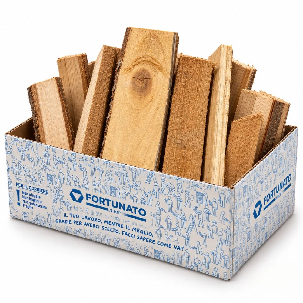 Legna da ardere pronta all’uso box 1,35 kg legno misto camini e stufe