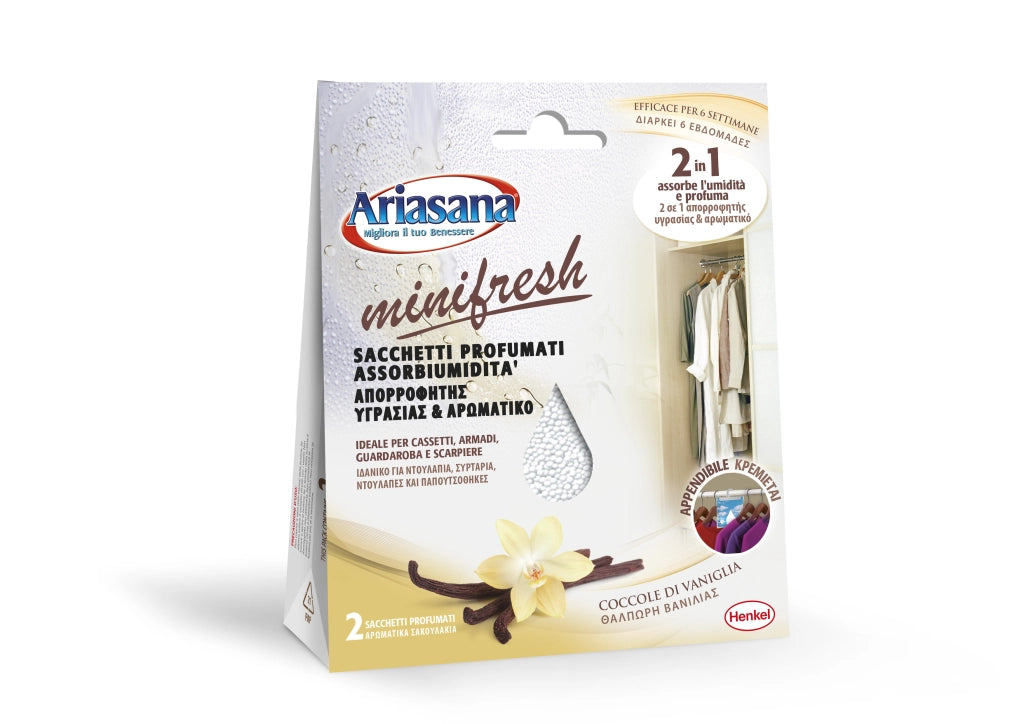 ARIASANA ASSORBIUMIDITÀ APPENDIBILI MINIFRESH DA 100 GR VANIGLIA