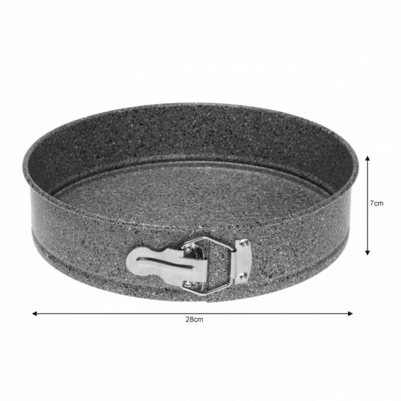 Klausberg KB-7420 Teglia rotonda antiaderente in granito da 28 cm