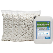 Kit stabilizzazione ciottoli 4 sacchi da 25 kg con legante formato 10 l *** misura 15/25, confezione 1
