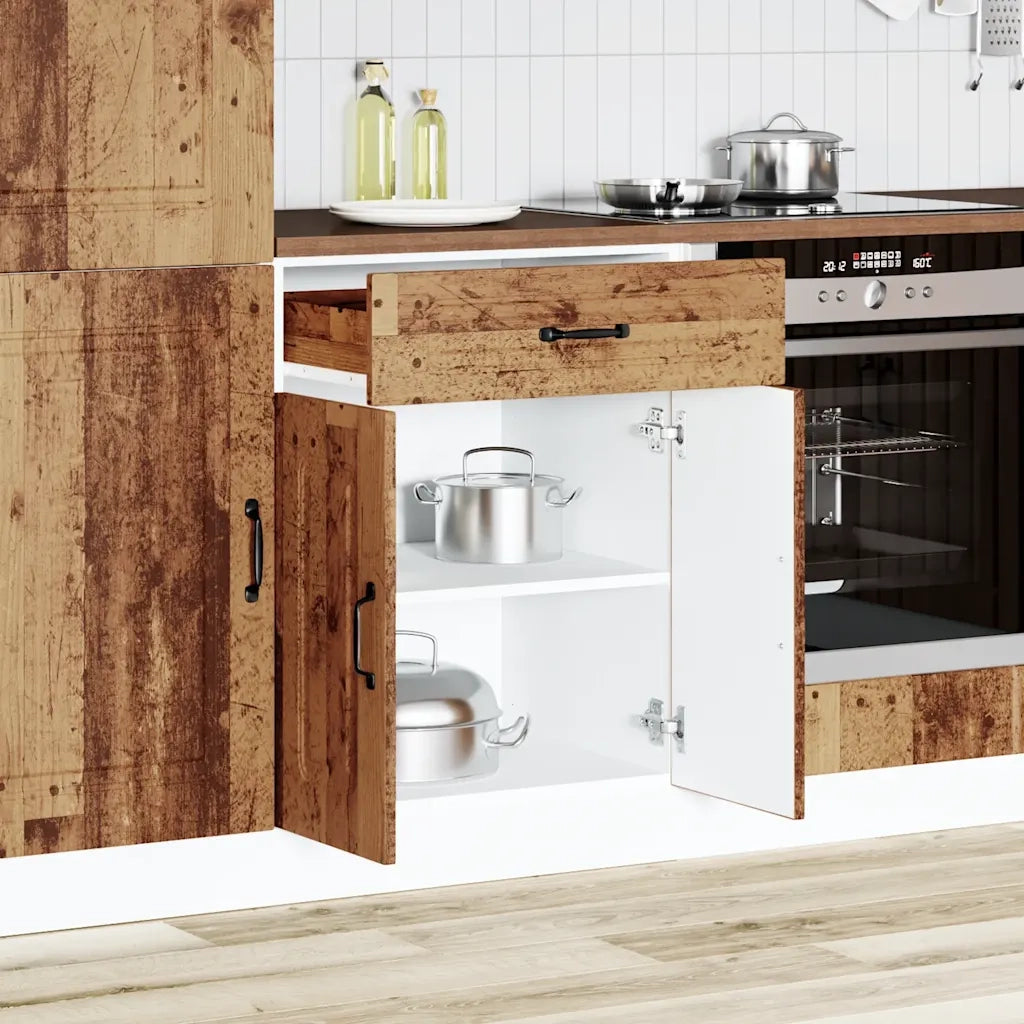 vidaXL Base da Cucina Kalmar Legno Vecchio in Legno Multistrato