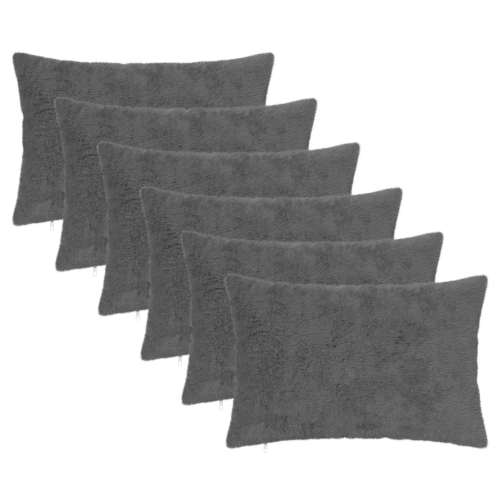 Federa 6 pz HEERLEN Grigio Scuro 50 x 80 cm 912172