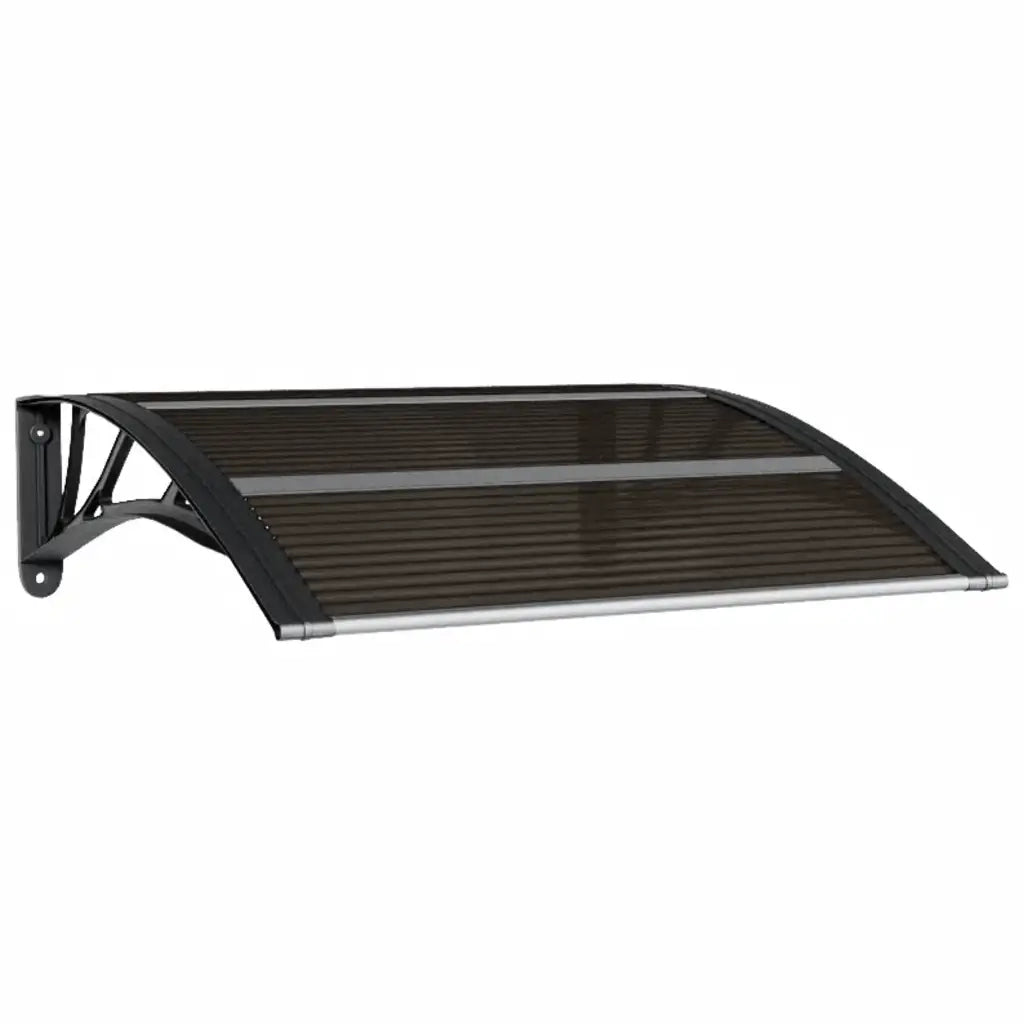 Pensilina per porta nera 80x75 cm in policarbonato CFW7594864