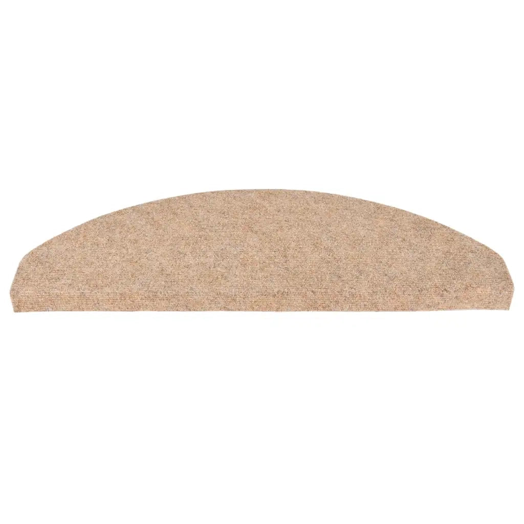 Tappetini Autoadesivi per Scale 10pz Beige 65x22,5x3,5 cm