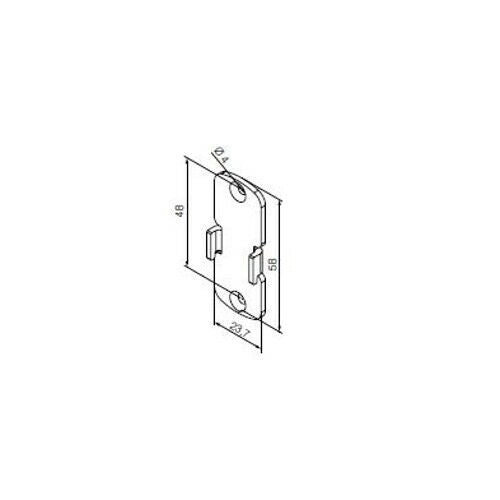 ADATTATORE UNIVERSALE BIANCO PER SUPPORTI ROLLEASE SKYLINE NICE 525.30000 NUOVO