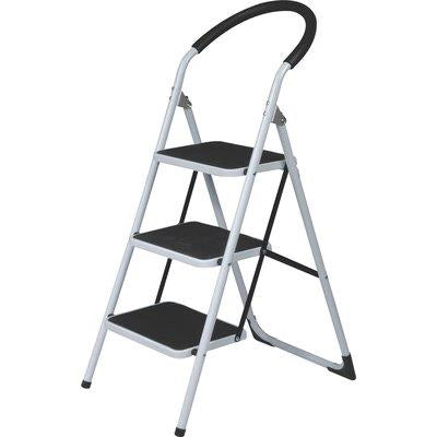 SGABELLO JAFAR DOMUS  ACCIAIO VERNICIATO GRADINI 3 H.MM 729