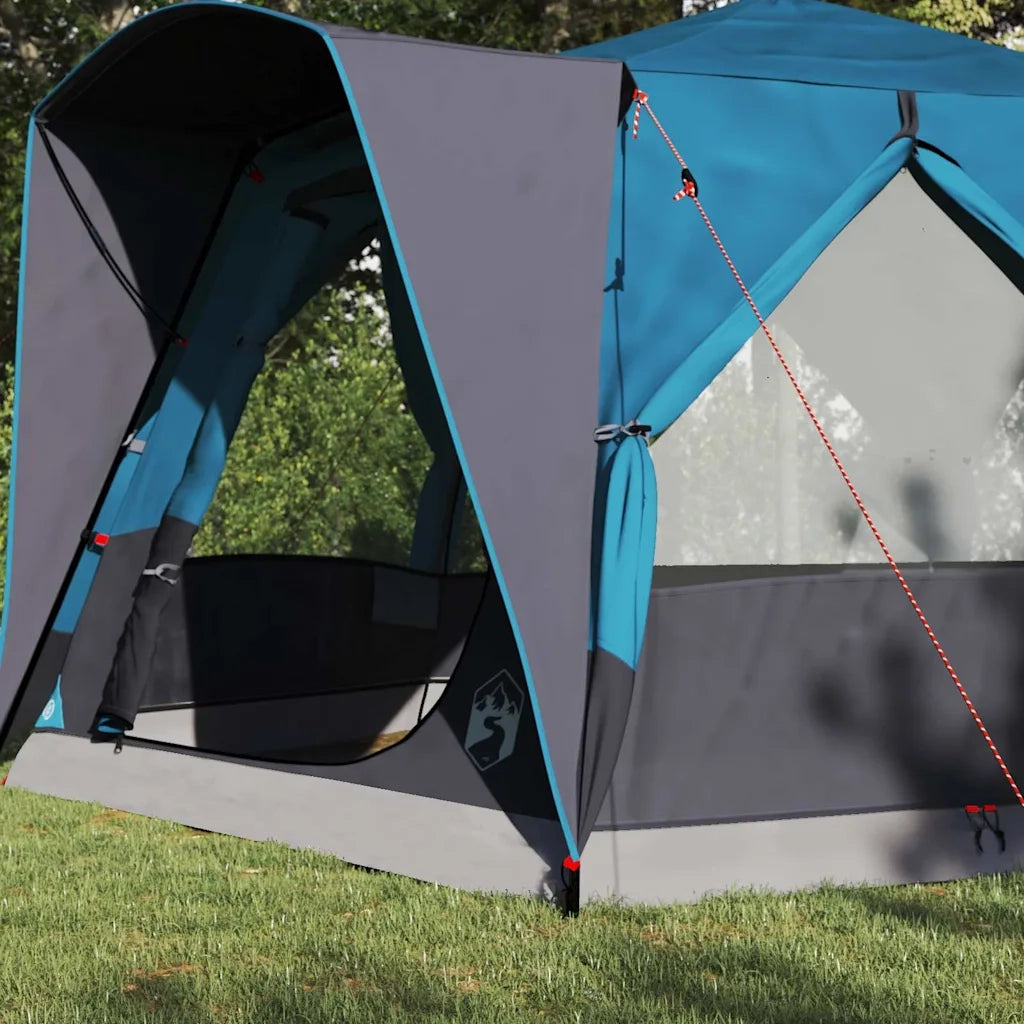 Tenda da Capanna per 5 Persone Blu e Grigio 333 x 317 x 194 cm 42004030