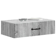 Tavolino da Parete Laterale | Tavolo laterale | Tavolino Grigio Sonoma 59 x 34,5 x 17 cm