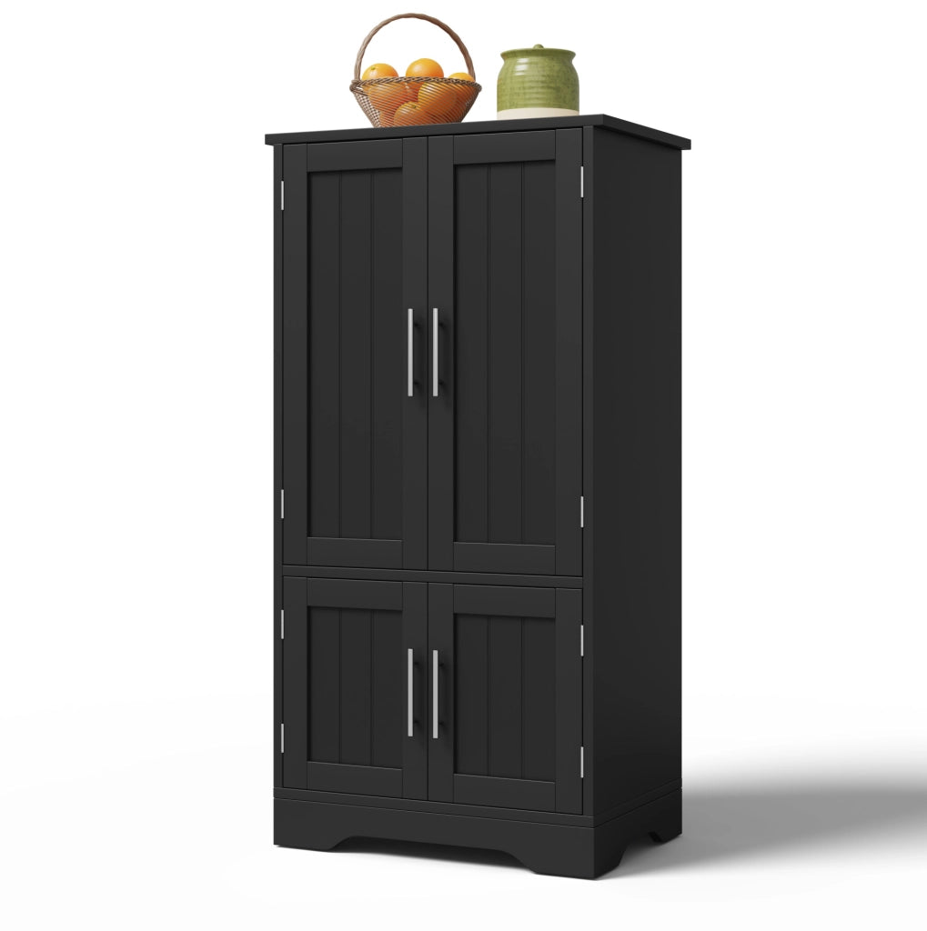 Mobile alto da cucina con luce LED sensore; 120x60x40 cm; in MDF nero