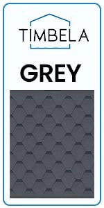 Ufficio in legno da giardino - W233xD222xH233cm - con tegole bituminose - TIMBELA M351FB+H351FBGREY