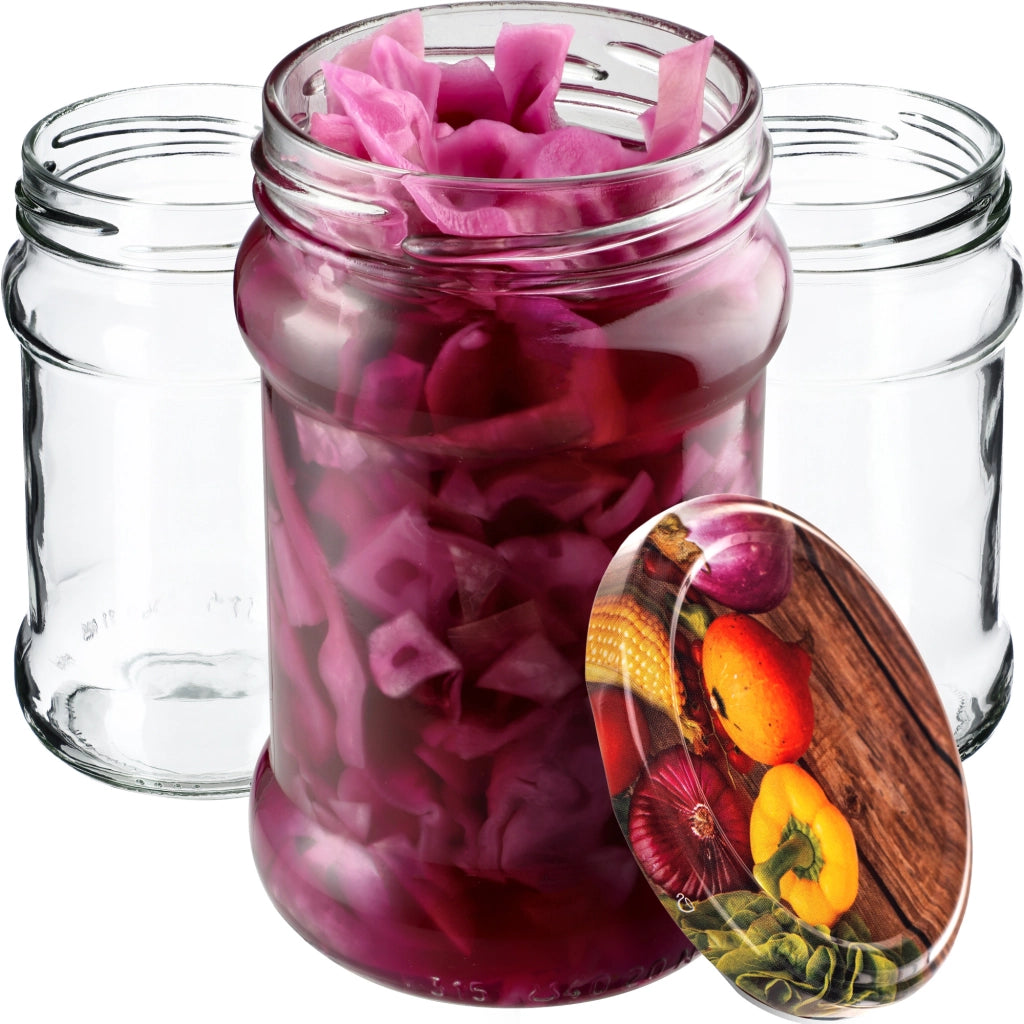 KADAX Seno vasetti 315ml 50pz 66mm + coperchi "Pepper"