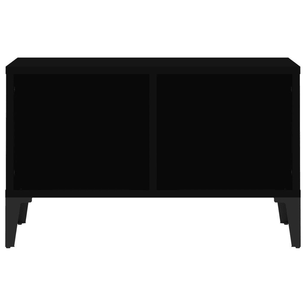 Tavolino da Salotto Nero 60x50x36,5 cm in Legno Multistrato 821037