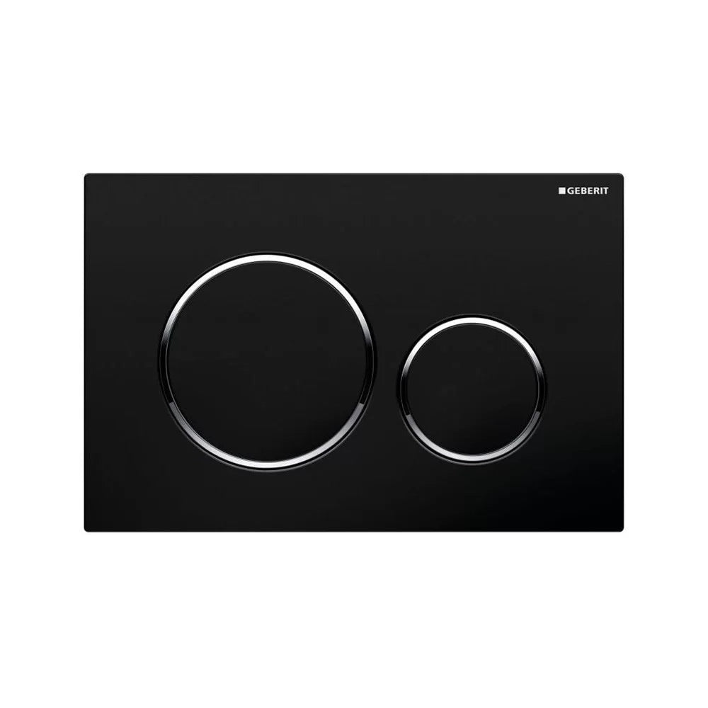 Placca nera per cassetta Geberit unica - Serie Sigma20