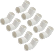 Connettori PVC per tubi 16mm Inner Dmr. x 10 pezzi, angolo 90 gradi per installazione di irrigazione - bianco